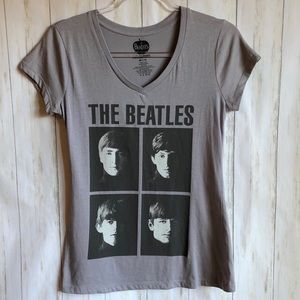 BEATLES V-Neck Graphic Tee